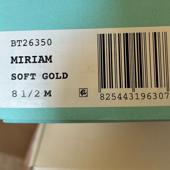 BareTraps Light Gold Cutout Wedges - Picture 7 of 8